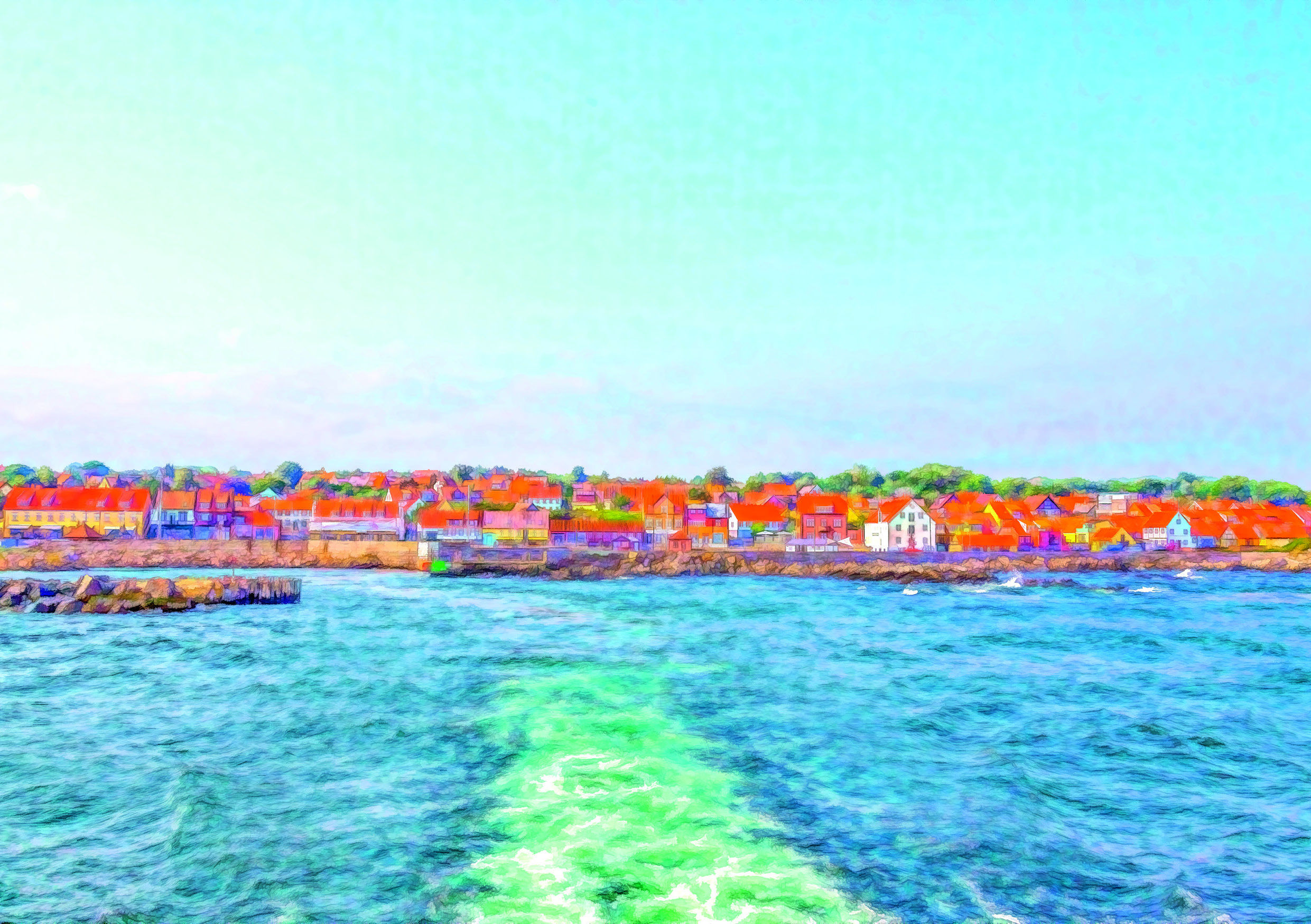 Art 21014 - Færgen til Christiansø fra Allinge - forside