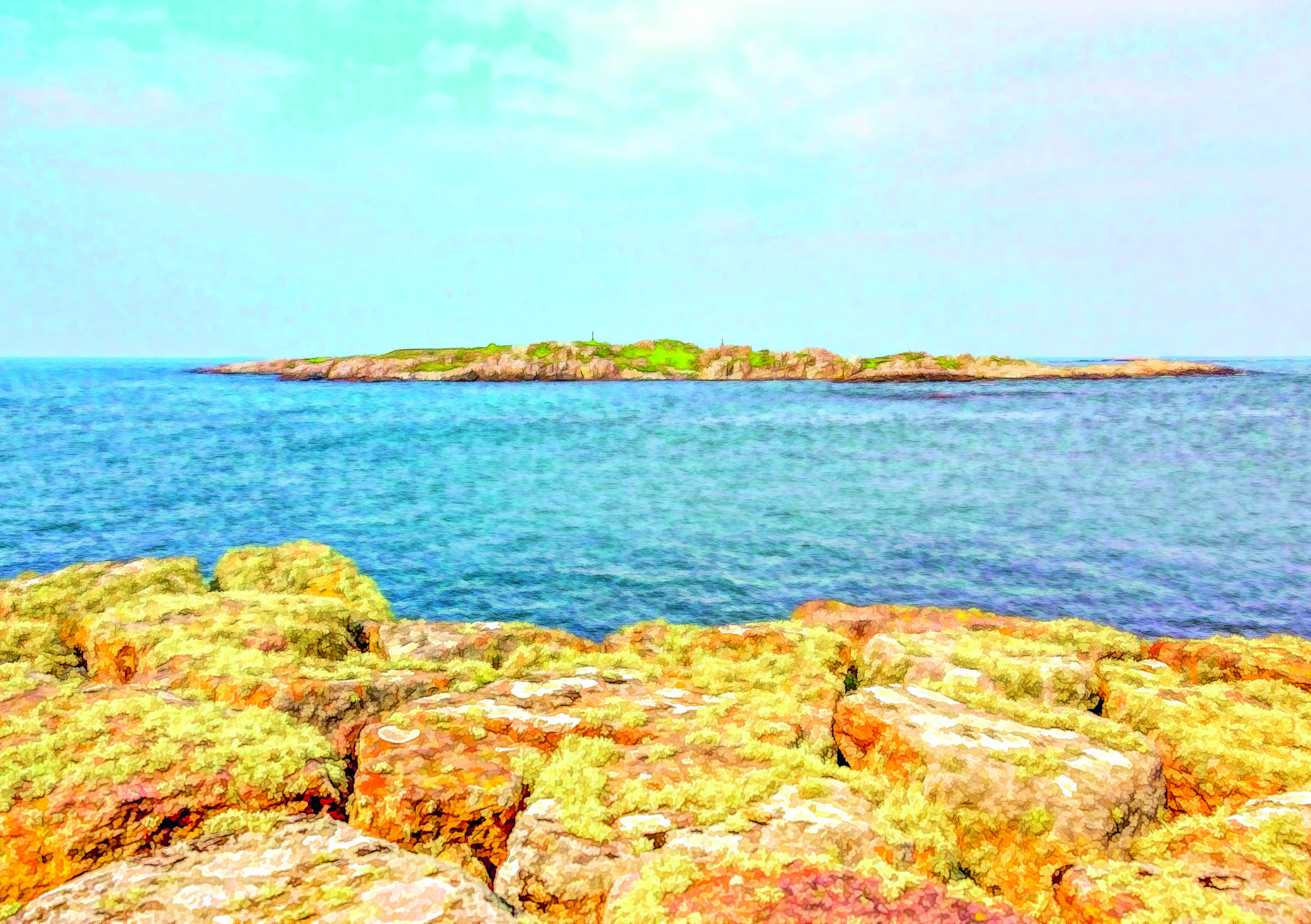 Art 21015 - Vesterskær set fra Frederiksø - forside