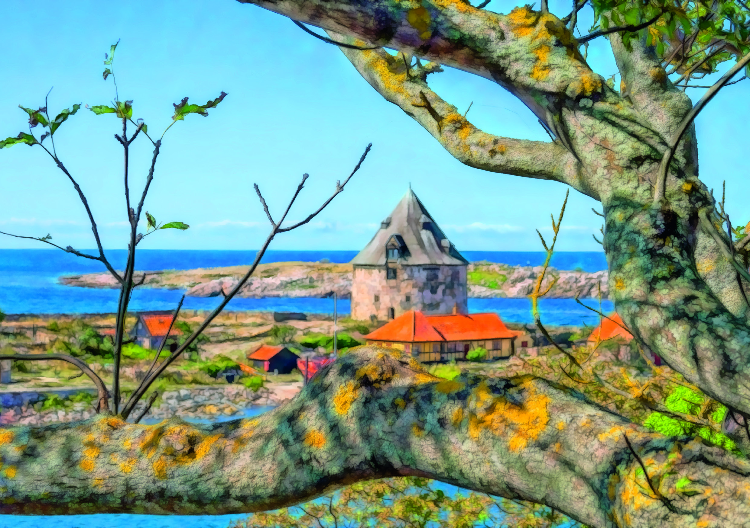 Art 21021 - Lilletårn set fra Christiansø