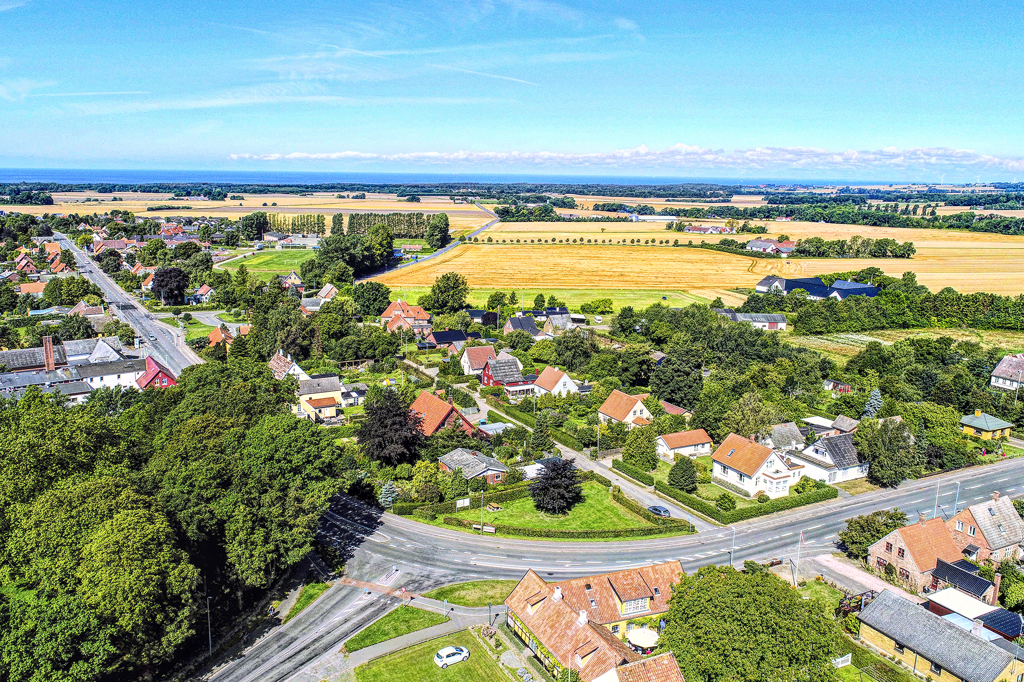 Art 21057 - Dronefoto, Nyker, Bornholm